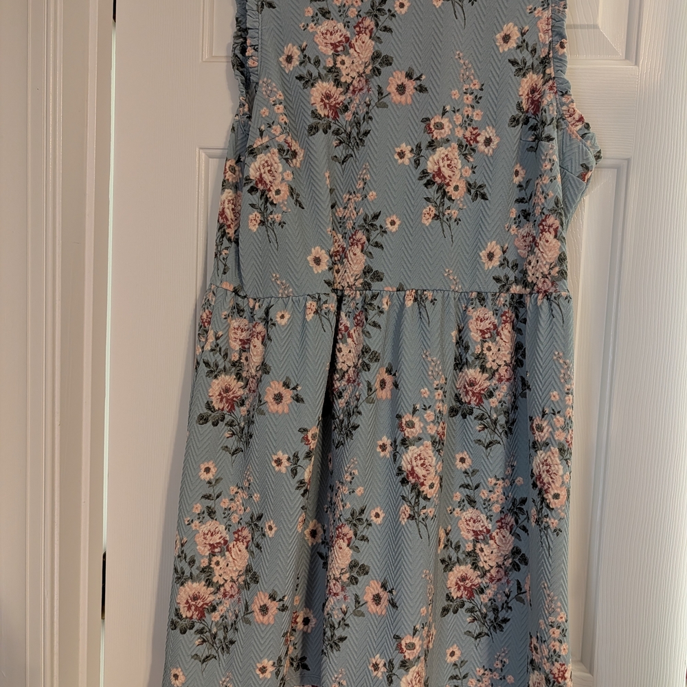 Floral Blue Dress